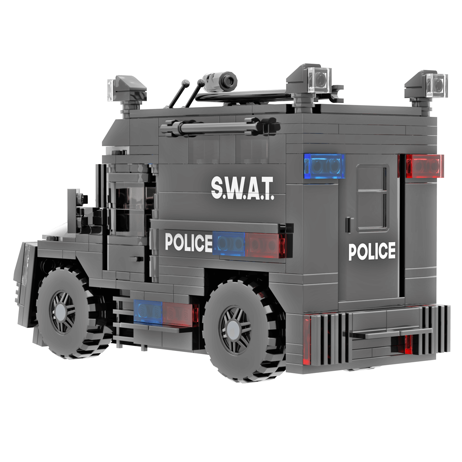 Police Armored S.W.A.T. Vehicle - Custom Building Set - Made Using LEGO® Parts
