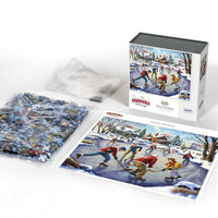Pond Hockey 1000 Piece Jigsaw Puzzle Boardwalk