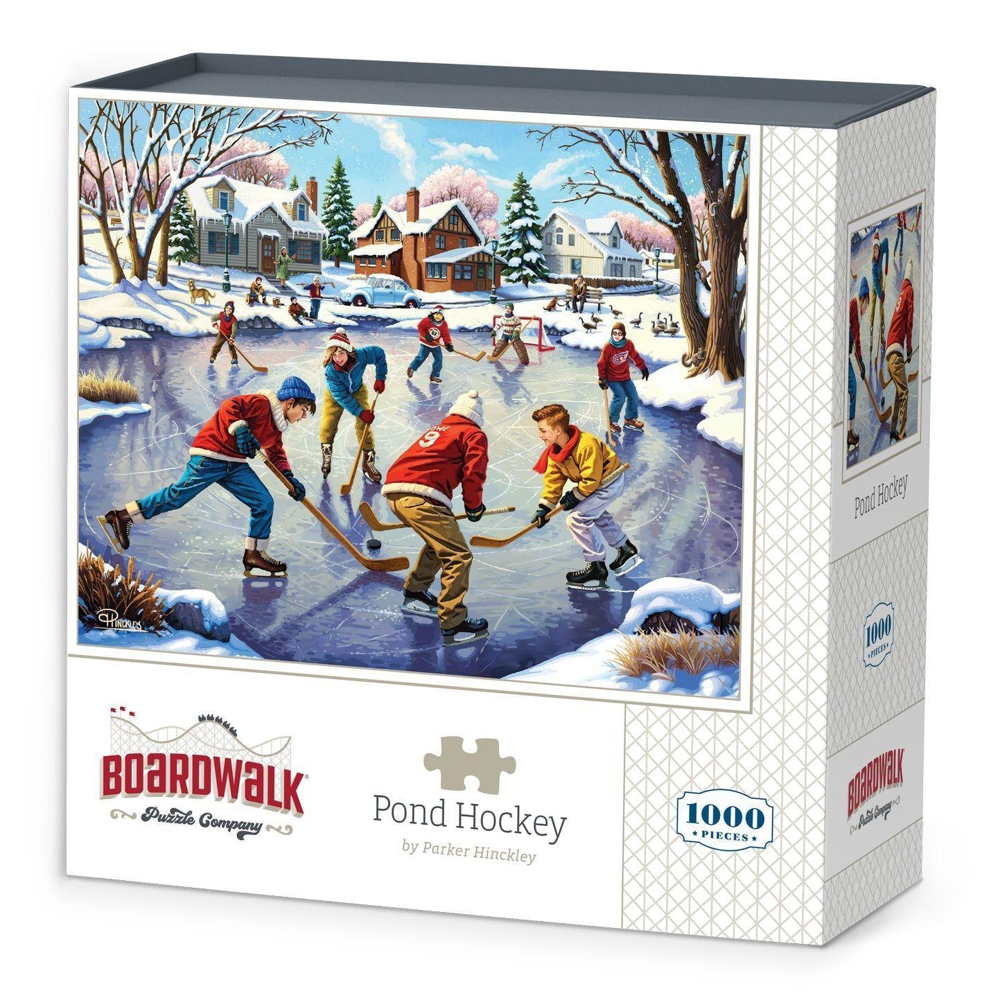 Pond Hockey 1000 Piece Jigsaw Puzzle Boardwalk