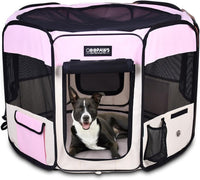 Pop Up Dog Playpen Portable Foldable Pet Exercise Pen Indoor Outdoor Puppy Travel