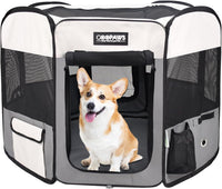 Pop Up Dog Playpen Portable Foldable Pet Exercise Pen Indoor Outdoor Puppy Travel