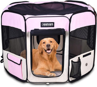 Pop Up Dog Playpen Portable Foldable Pet Exercise Pen Indoor Outdoor Puppy Travel