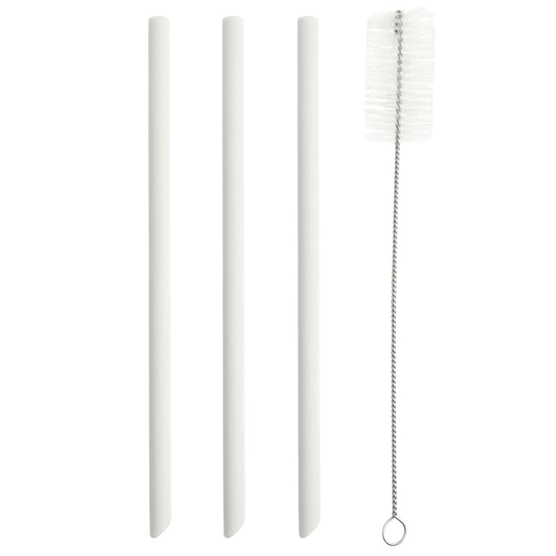 PopYum Replacement Straws for 13oz Cups, 3-Pack, with Cleaner Brush Seattle Grey - BIG FRENCHIES