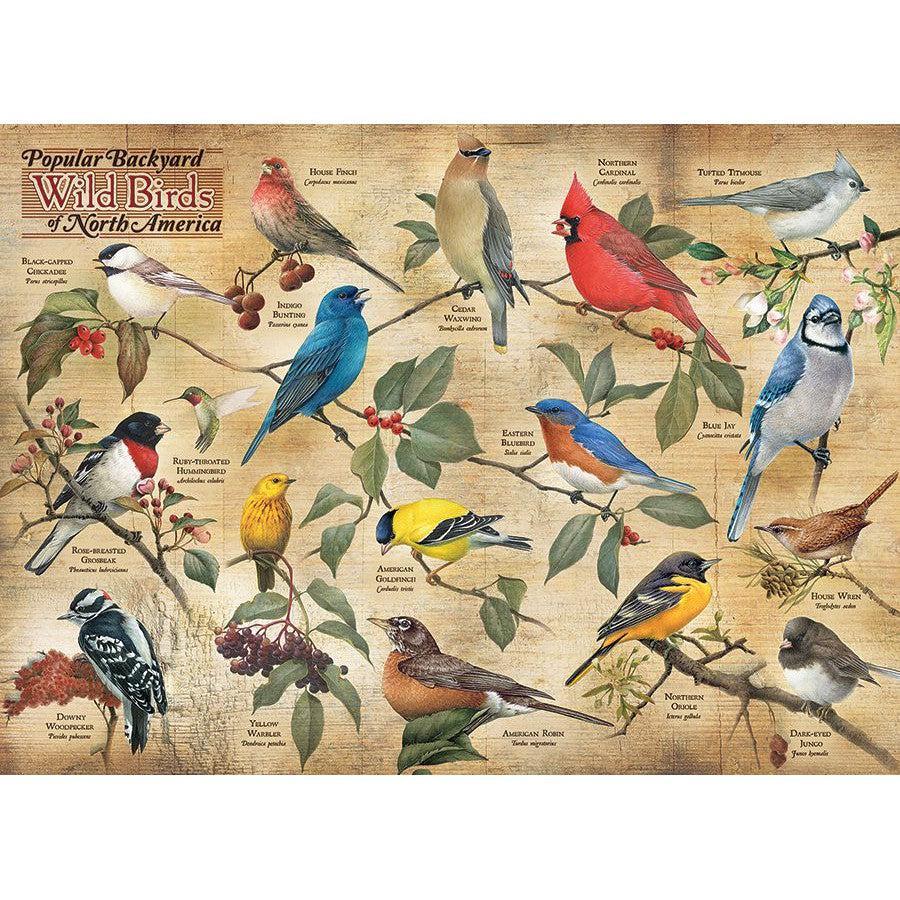 Popular Backyard Wild Birds of North America 1000 Piece Jigsaw Puzzle Cobble Hill - BIG FRENCHIES