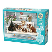 Porch Pals 350 Piece Family Jigsaw Puzzle Cobble Hill - BIG FRENCHIES
