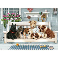 Porch Swing Buddies 35 Piece Tray Jigsaw Puzzle Cobble Hill - BIG FRENCHIES