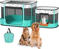 Portable Cat & Dog Playpen Foldable Pet Tent 32" Indoor Outdoor 600D Oxford