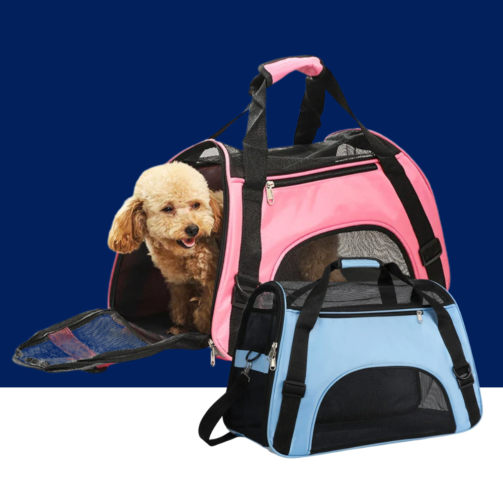 Portable Cat & Dog Carrier Bag – Foldable Breathable Travel Handbag - BIG FRENCHIES