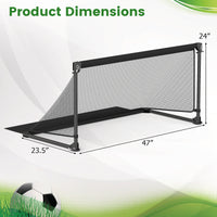 Portable POP Up Toddler Soccer Net with Metal Frame