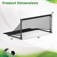 Portable POP Up Toddler Soccer Net with Metal Frame