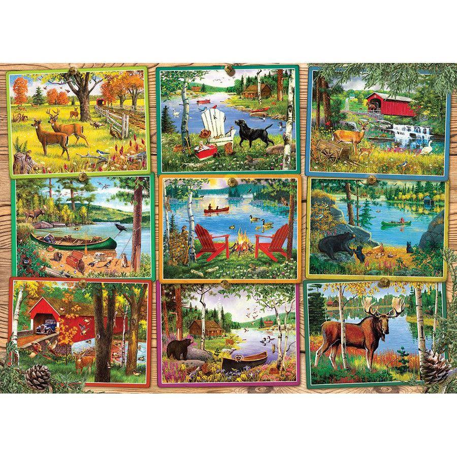 Postcards from Lake Country 1000 Piece Jigsaw Puzzle Cobble Hill - BIG FRENCHIES