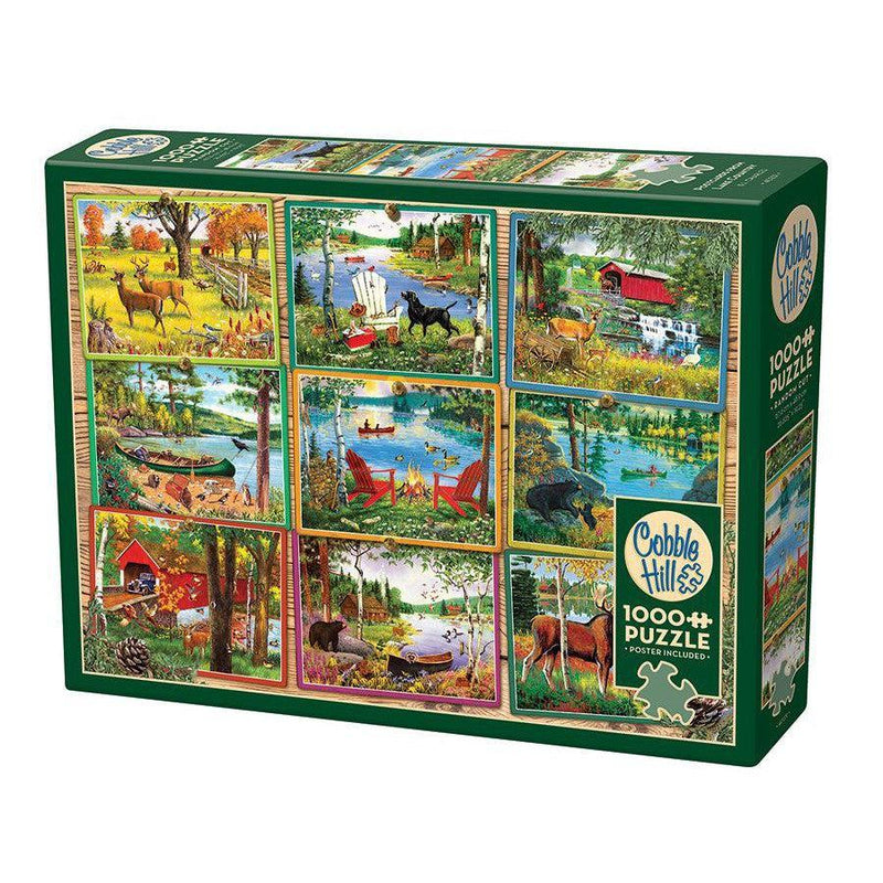 Postcards from Lake Country 1000 Piece Jigsaw Puzzle Cobble Hill - BIG FRENCHIES