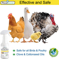 Poultry Spray for Mites | Plant Based Natural Non-Toxic | Premo Guard (C)