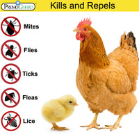 Poultry Spray for Mites | Plant Based Natural Non-Toxic | Premo Guard (C)