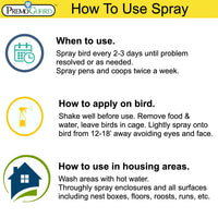 Poultry Spray 128 oz | Plant Based Natural Non-Toxic | Premo Guard