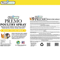 Poultry Spray for Mites | Plant Based Natural Non-Toxic | Premo Guard (C)