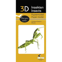Praying Mantis 3D Cardboard Model Kit Fridolin