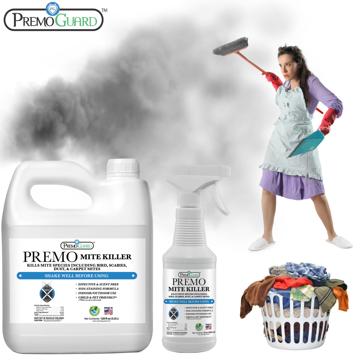 Mite Killer Spray | Natural & Non-Toxic | Premo Guard (C)