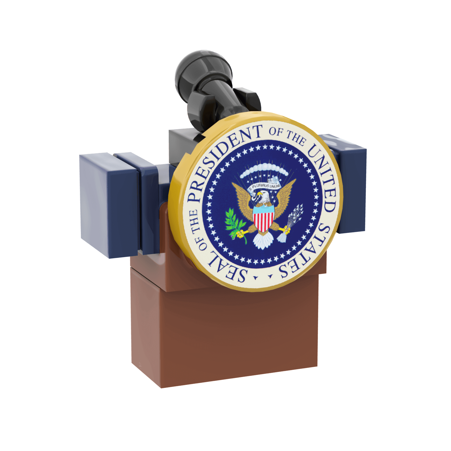 Presidential Podium - Minifig Scale - Custom Printed Set - Made Using LEGO® Parts
