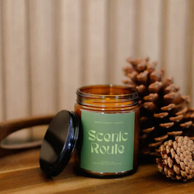 Eucalyptus and Pine Candle: Scenic Route Candle - BIG FRENCHIES