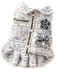 Princess Dog Dress | Lolita Tweed Coat Outfit for Small Dogs & Puppies - BIG FRENCHIES