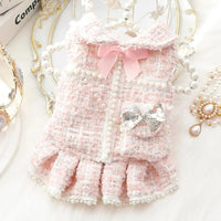 Princess Dog Dress | Lolita Tweed Coat Outfit for Small Dogs & Puppies - BIG FRENCHIES