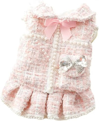 Princess Dog Dress | Lolita Tweed Coat Outfit for Small Dogs & Puppies - BIG FRENCHIES