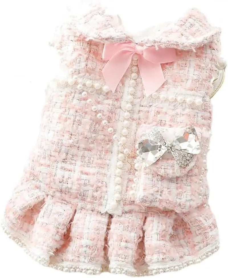 Princess Dog Dress | Lolita Tweed Coat Outfit for Small Dogs & Puppies - BIG FRENCHIES