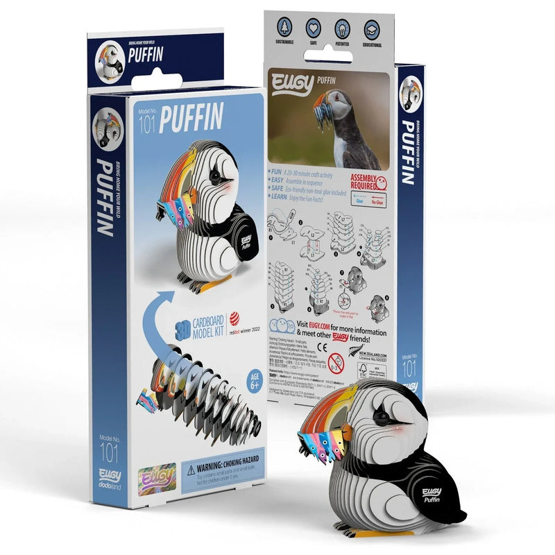 Puffin 3D Cardboard Model Kit Eugy - BIG FRENCHIES