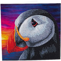 Puffin Sunset Crystal Art Card Kit Craft Buddy