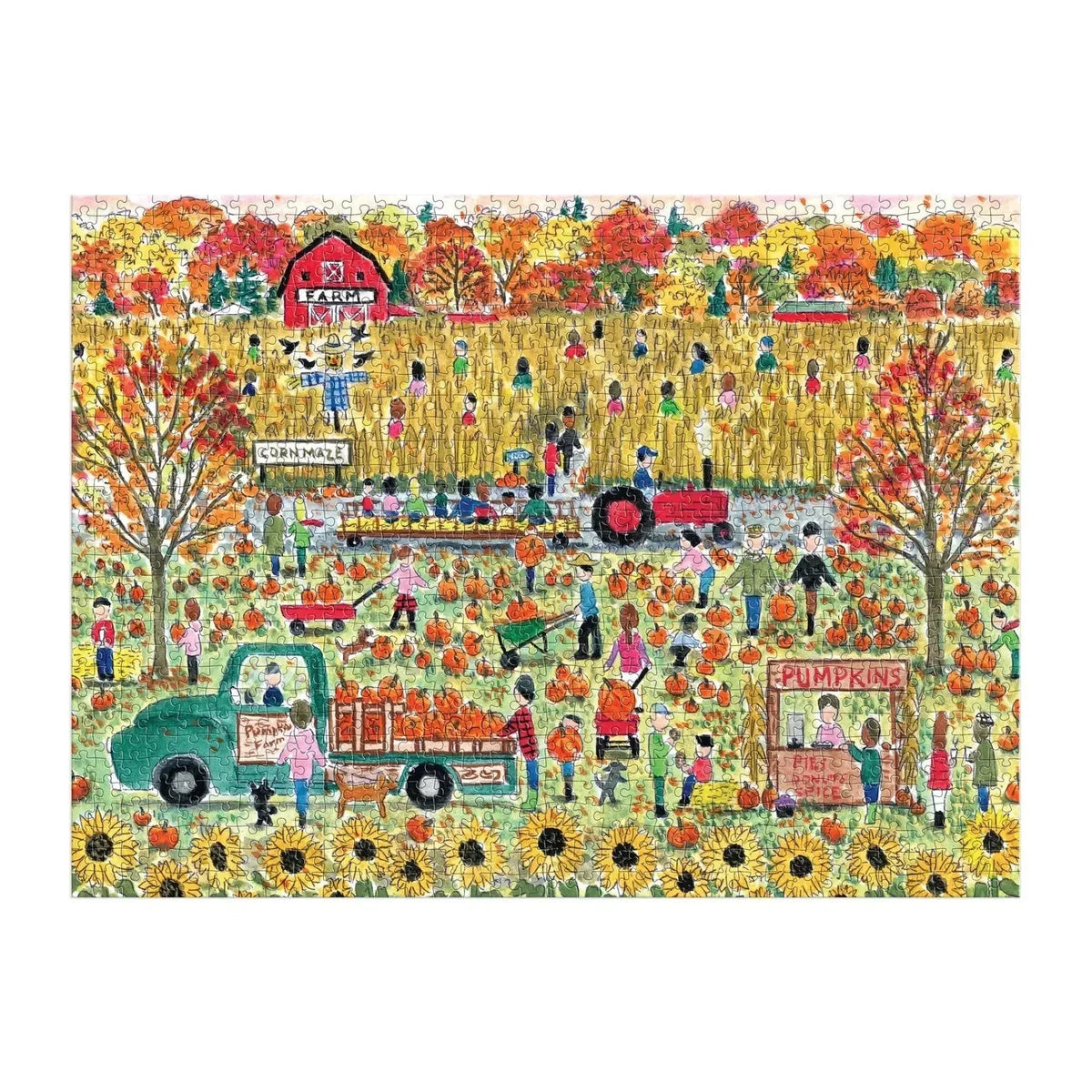 Pumpkin Patch 1000 Piece Jigsaw Puzzle Galison - BIG FRENCHIES
