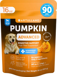 Pumpkin Powder for Dogs Fiber Supplement Digestion Stool Diarrhea Relief 16oz