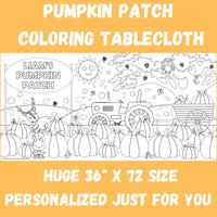 Pumpkin Patch Coloring Tablecloth - BIG FRENCHIES