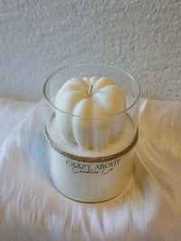 Pumpkin Candle in Glass Jar | Handcrafted Soy Wax