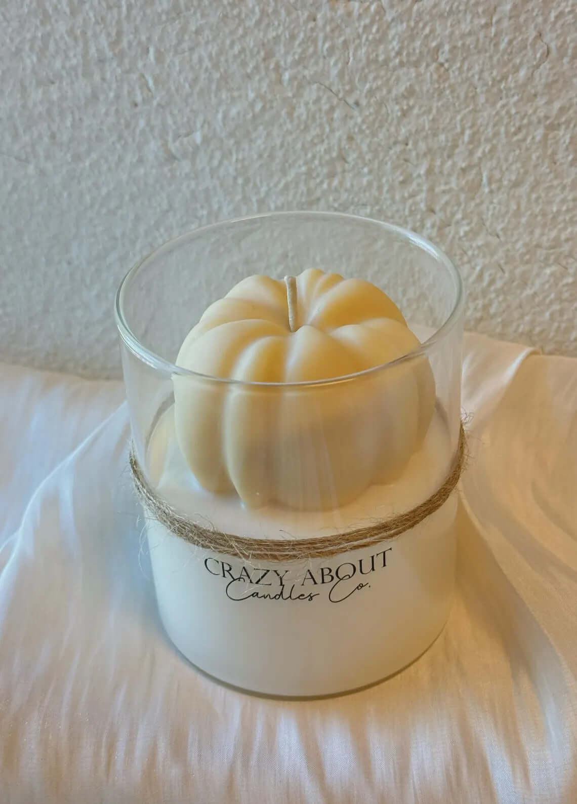 Pumpkin Candle in Glass Jar | Handcrafted Soy Wax