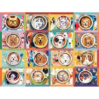 Puppy Lattes 275 Large Piece Jigsaw Puzzle Cobble Hill - BIG FRENCHIES