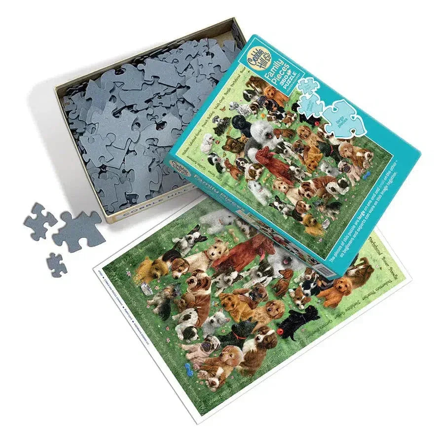Puppy Love 350 Piece Family Jigsaw Puzzle Cobble Hill - BIG FRENCHIES