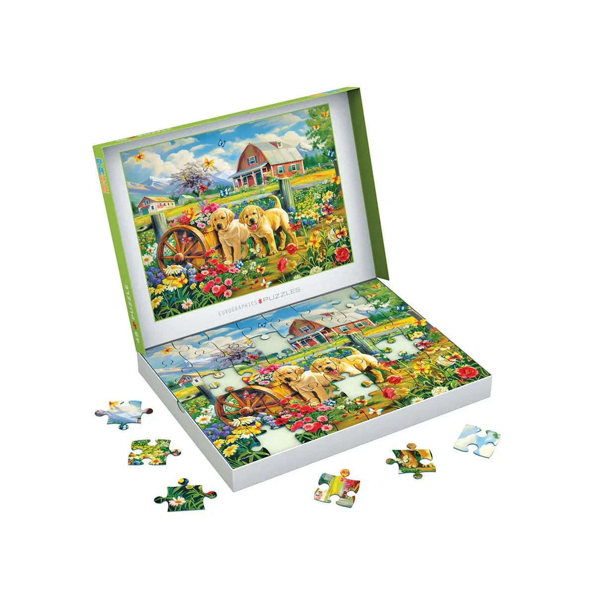 Puppy Spring 48 Connecting Pieces Jigsaw Puzzle Eurographics - BIG FRENCHIES