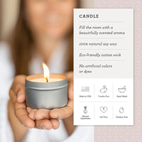 Trio of Tin Soy Candle - Scented with Bergamot and Lavender Essential oils - BIG FRENCHIES