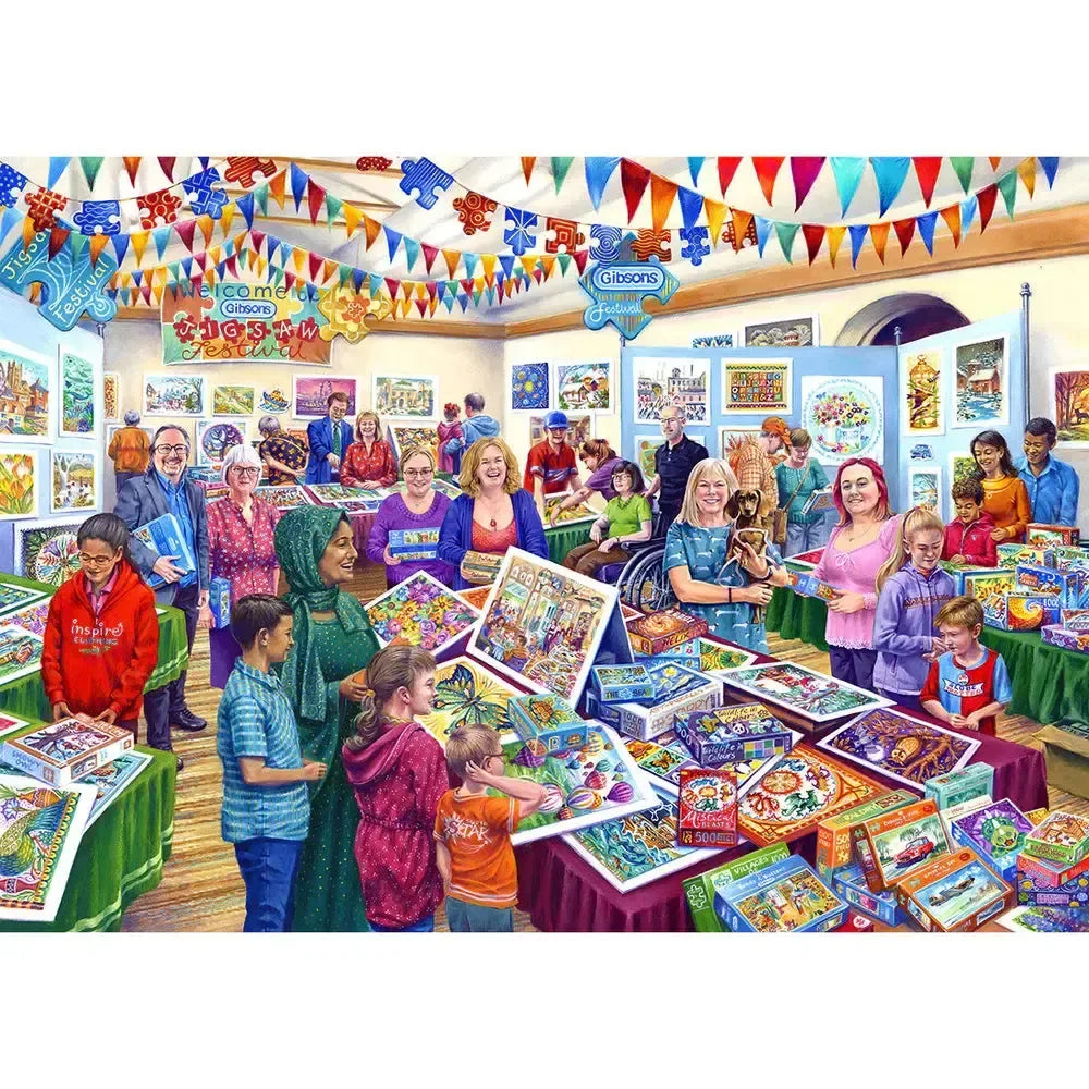 Puzzle Festival 1000 Piece Jigsaw Puzzle Gibsons - BIG FRENCHIES
