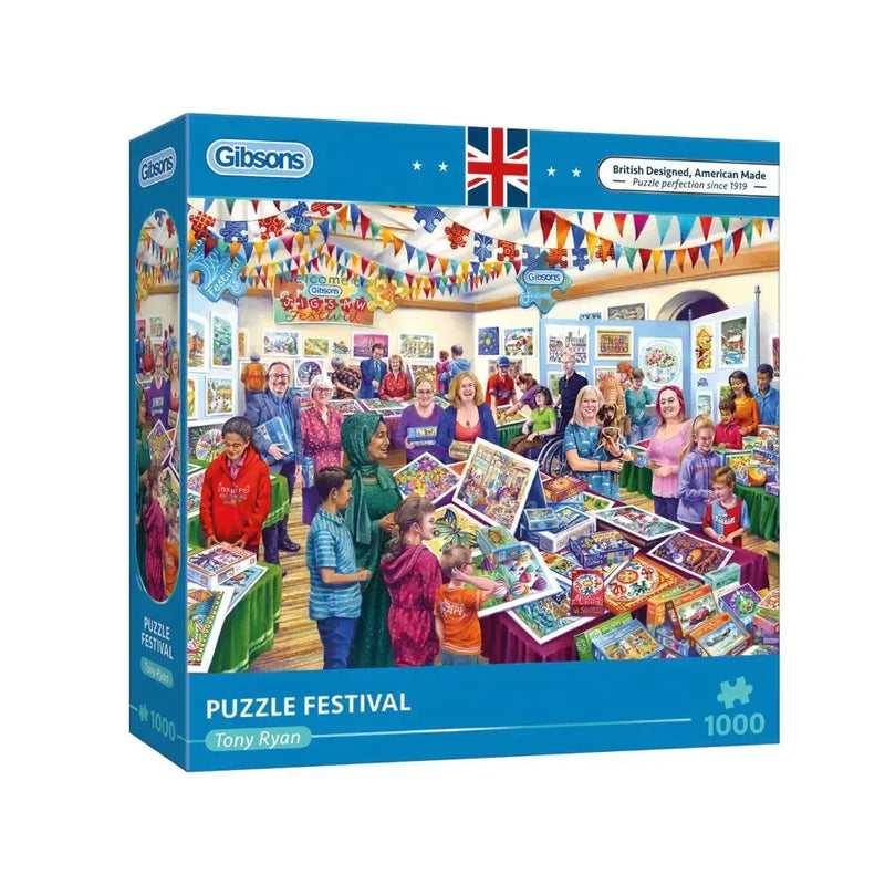 Puzzle Festival 1000 Piece Jigsaw Puzzle Gibsons - BIG FRENCHIES