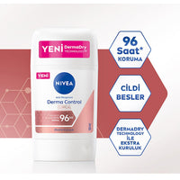 Nivea Derma Control Clinical Women's Deodorant Stick - Long Lasting Anti-Perspirant Protection, 50ml