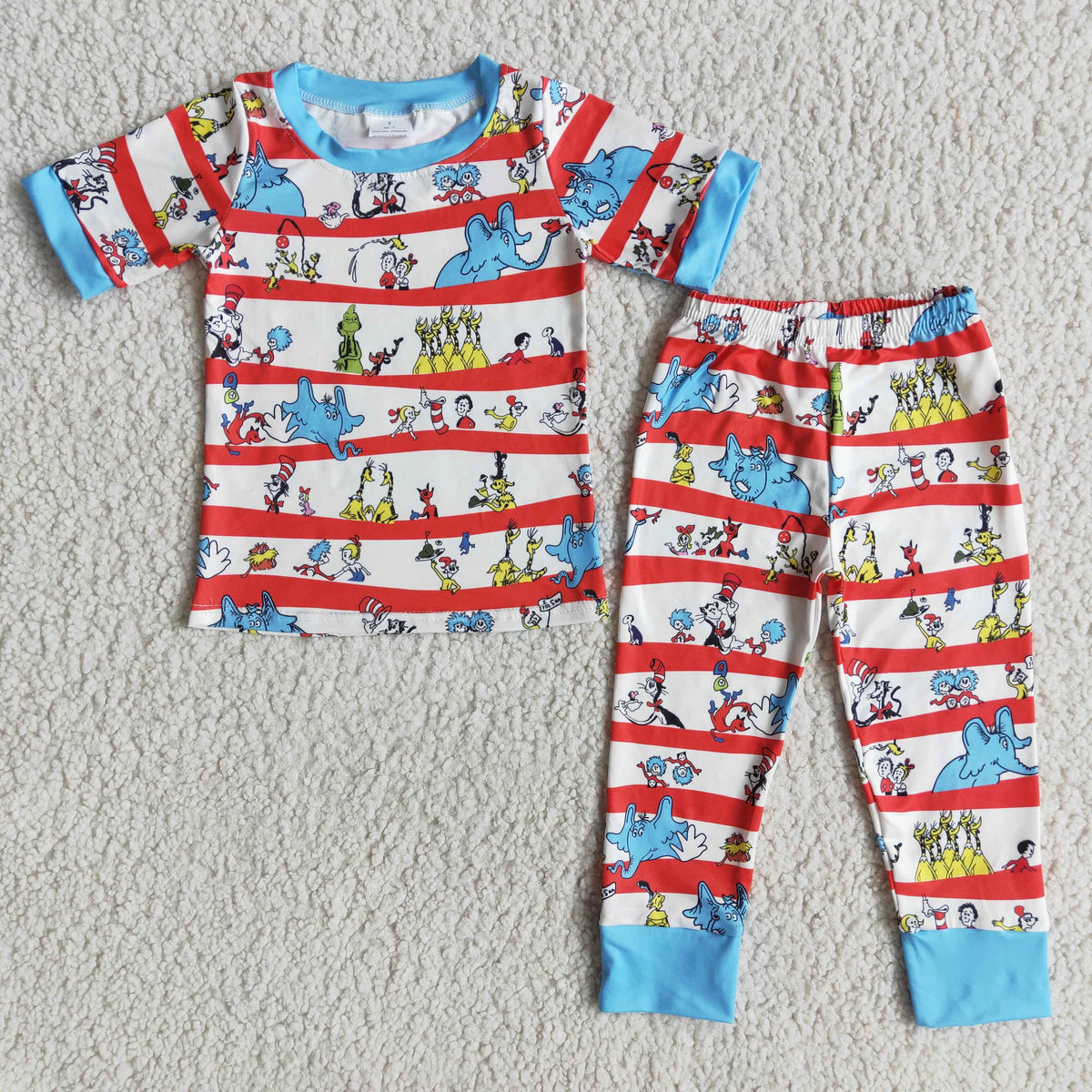 Short sleeve cat shirt boy cute pajamas - BIG FRENCHIES