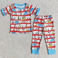 Short sleeve cat shirt boy cute pajamas - BIG FRENCHIES