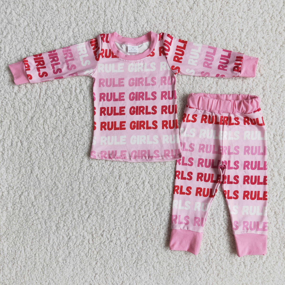 Rule girls baby boutique valentine's day pajamas - BIG FRENCHIES