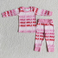 Rule girls baby boutique valentine's day pajamas - BIG FRENCHIES