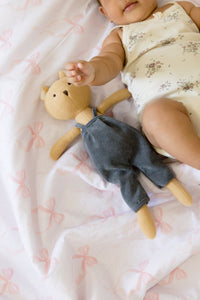 Ribbon Crib Quilted Blanket