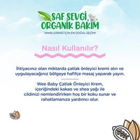Wee Baby Organic Diaper Cream, 5.07 fl oz - Natural, Vegan, Dermatologically Tested Baby Care