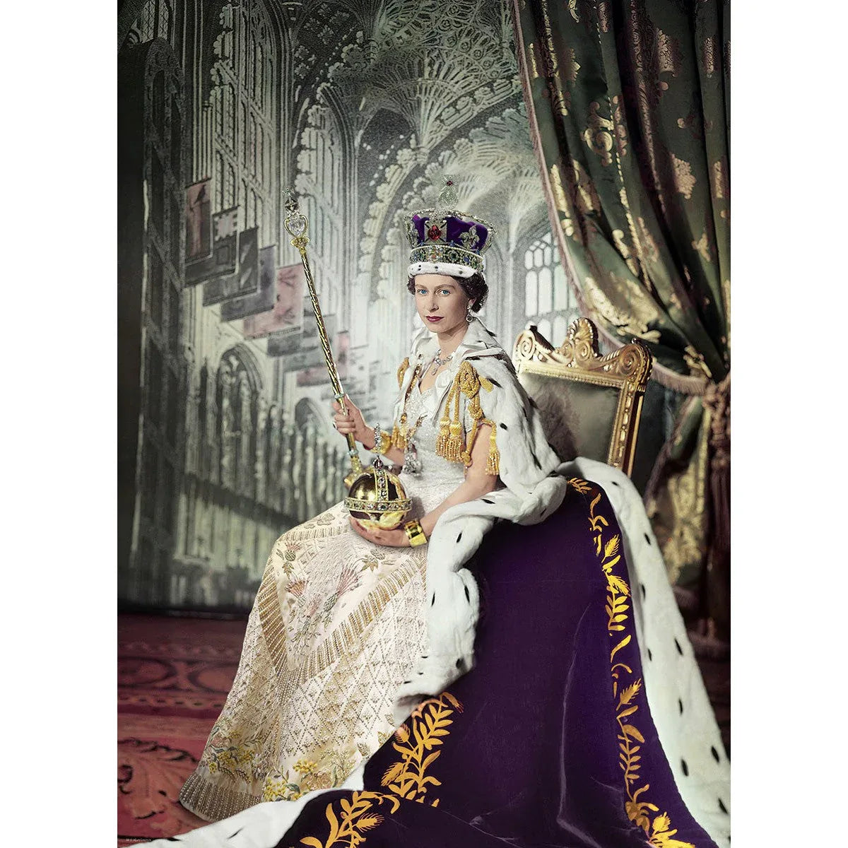 Queen Elizabeth II 1000 Piece Jigsaw Puzzle Eurographics - BIG FRENCHIES