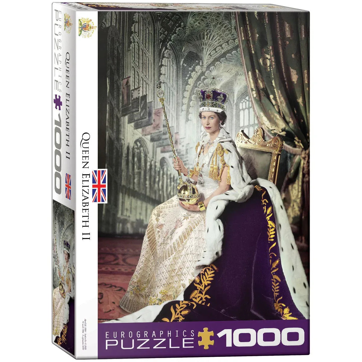 Queen Elizabeth II 1000 Piece Jigsaw Puzzle Eurographics - BIG FRENCHIES